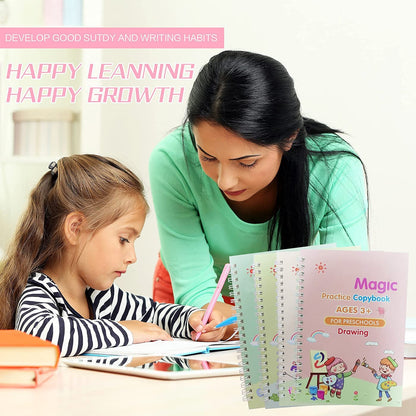 Reusable Magic Practice Copybook Set For Kids