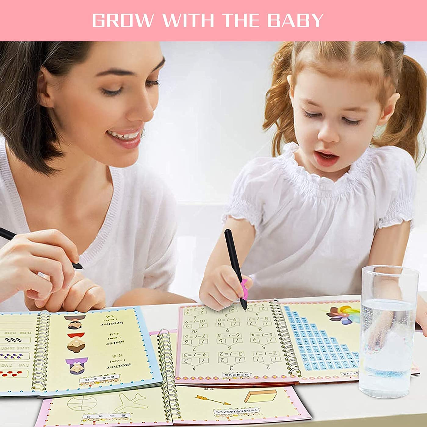 Reusable Magic Practice Copybook Set For Kids