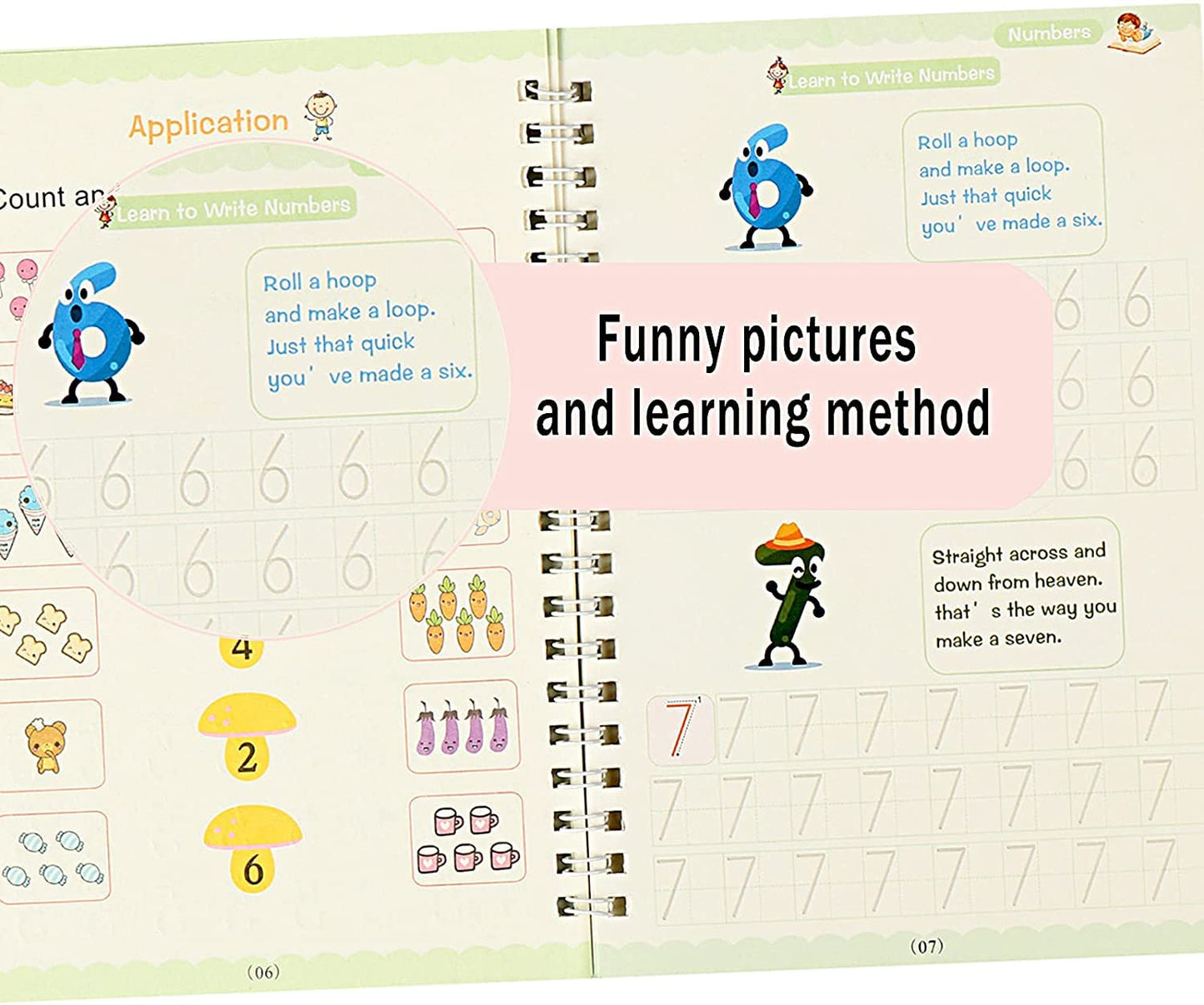 Reusable Magic Practice Copybook Set For Kids