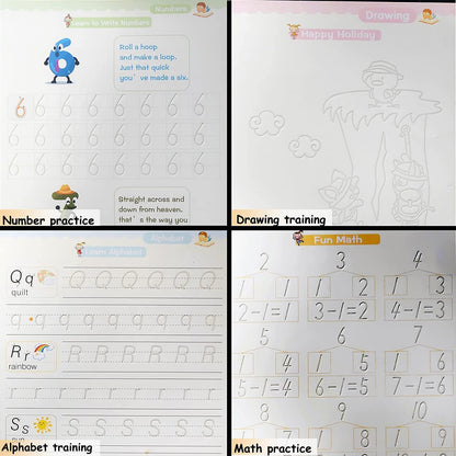 Reusable Magic Practice Copybook Set For Kids
