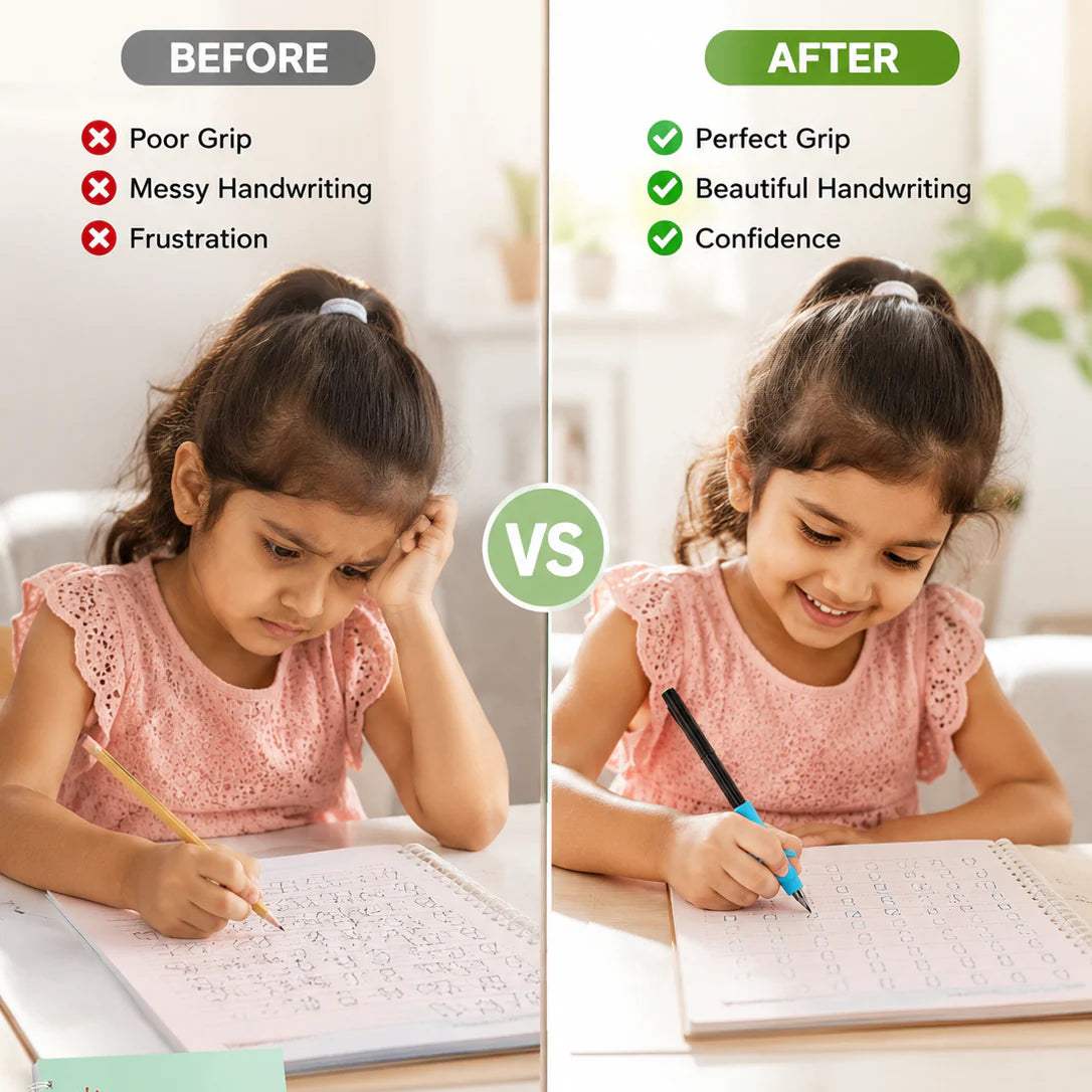 Reusable Magic Practice Copybook Set For Kids
