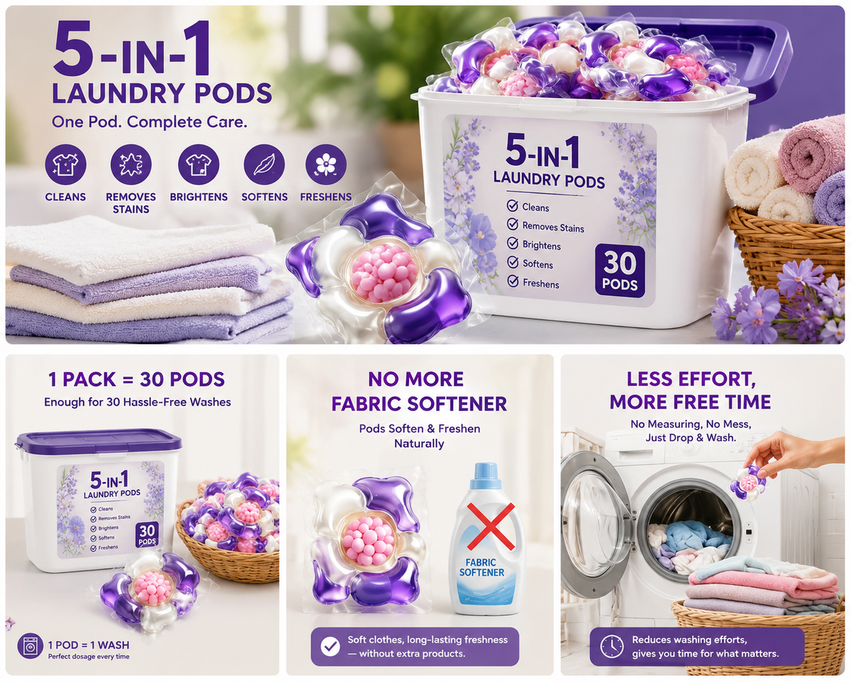 Fresh Pods — 5-in-1 Laundry Detergent Pods